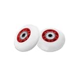 KAMIER Caster Wheels 68mm x 24mm Replacement for Razor 360 FlashRider RipRider PowerRider Drifting Caster Trike Tricycle RipStik Ripster Kids Scooter Skateboard CasterBoard Wheel Parts Red (2 pack)
