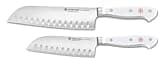 Wüsthof Classic White 2-Piece Santoku Set