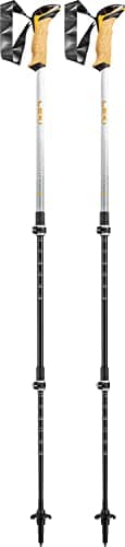 LEKI Cressida Mango White Silver Sticks, 90-125 cm
