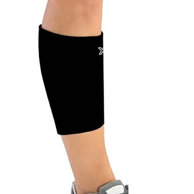Body Helix Full Calf Support Brace for Calf Strain, Shin Splints, Tendonitis - Compression Sleeve for Men and Women - Shin Splint Sleeve (Black, Medium)