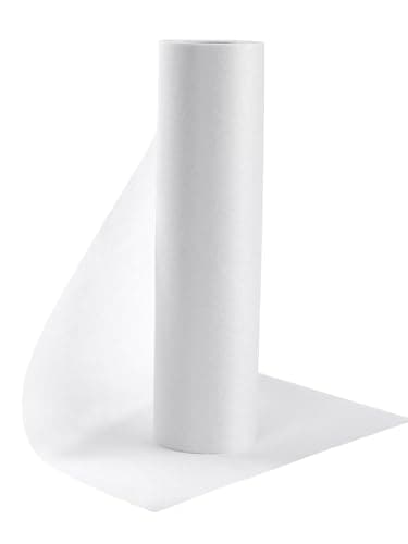 White Lightweight Fusible Interfacing for Sewing: 11.6" X 30yd Interfacing Fabric for Sewing, Iron-On Non-Woven Single-Sided Interfacing for Crafts, Quilting Supplies