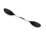 Kids Kayak Paddle for River Tubing and Water Adventures | Double-Sided Oars Ideal for Young Paddlers or on River Runs, Lakes, and Streams | Lightweight, Easy-to-Use Black 147cm (58 inch)