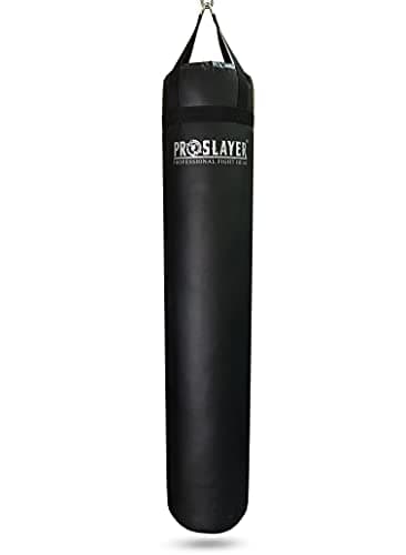 Proslayer 6ft Tall 150lb Muay Thai Kickboxing Boxing MMA Heavy Bag - Unfilled - Black - Made in USA