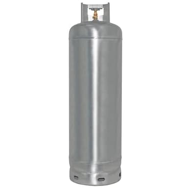 Flame King YSN100-GALV 100LB Galvanized Steel Propane Tank with POL Valve, Rust and Corrosion-Free, Built to Last