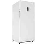 Hamilton Beach HZ8971 17 cu ft Upright Convertible Fridge/Freezer-Frost Free-Reversible Door-Removable Glass Shelves-LED Interior Light, White