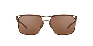 Oakley Mens OO6048 Holbrook Ti Square Sunglasses, Satin Toast/Prizm Tungsten Polarized, 57 mm