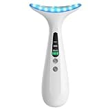 Facial and Neck Massager for Face, Neck - Skin Lifting & Firming - Wrinkle & Dark Circle Reducer - at Home Skin Care Face Sculpting Tool and Neck Massager-White