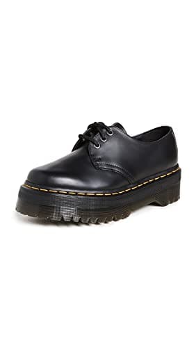Dr. Martens Unisex 1461 Quad Oxford, Black Polished Smooth 8 Women/7 Men