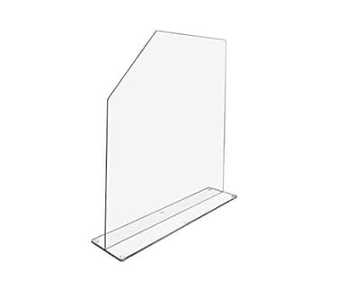 Splash Guard 15.75" x 4.5" x 16" Clear Acrylic Panel Barrier Freestanding No Assembly with Cutaway for Healthcare Dental Facilities Chemical Biological Laboratories by Marketing Holders