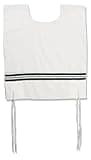 Malchut Judaica CHABAD tzitzit - Wool Tallit katan, KESHER CHABAD, White