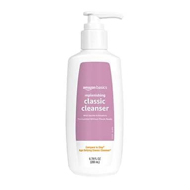 Amazon Basics Gentle Exfoliating Face Wash, Replenishing Daily Facial Cleanser, Refreshing, 6.78 fl oz (Pack of 1)