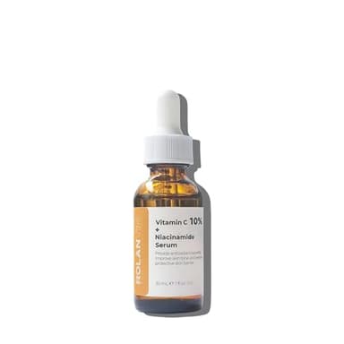 ROLANYIN Vitamin C 10% + Niacinamide Facial Serum Hydration Reducing Fine Lines Wrinkles Skin Firming Anti Aging Formula Boosting Radiance Improving Texture Skin Care