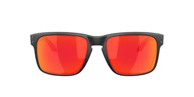 Oakley Holbrook 9102 Sunglasses (Matte Black, Prizm Ruby)