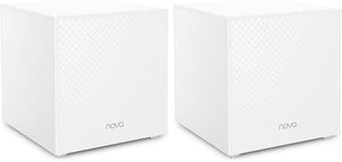 Tenda Nova Mesh WiFi System MW12 - Covers up to 4000 sq.ft - Tri-Band AC2100 Whole Home WiFi Mesh System - Gigabit Mesh Router for 100+ Devices - Dual-Band Mesh Network - 3 Gigabit Ports - 2-Pack