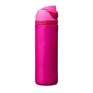 Owala FreeSip Insulated Stainless Steel Water Bottle with Straw, BPA-Free Sports Water Bottle, Great for Travel, 24 Oz, Read My Lips