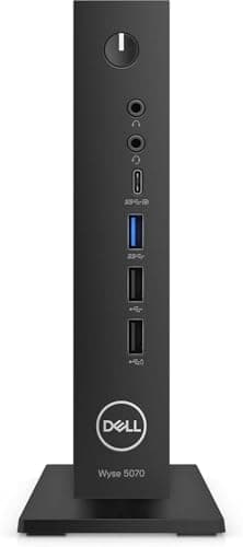 Dell Wyse 5070 Thin Client Desktop, Intel Pentium Silver, 8GB RAM, 16GB SSD, Intel 9560 Built-in Wi-Fi & Bluetooth, ThinOS (Renewed)