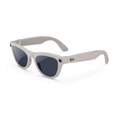 Ray-Ban Meta (Gen 2), Skyler, Shiny Chalky Grey | Smart AI Glasses for Men, Women — 2x Battery Life — 3K Ultra HD Resolution — 12 MP Ultra-Wide Camera, Audio, Video — Transitions® Sapphire Lenses