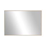 Frame My Mirror Gold Metal Framed Mirror, 30" x 42" Champagne Bronze Mirror for Bathroom, Metal Frame, True Reflections Glass, Stanton Design, Hangs Horizontally or Vertically, Made in USA