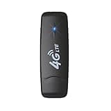HOSAYA 4G LTE USB WiFi Modem Portable Router with SIM Card Slot High Speed Travel Hotspot Mini Router Unlocked 4G Dongle, Black, 88mmx28mmx9mm