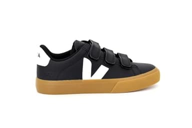 Veja Recife Logo Leather Sneaker, 37, Black