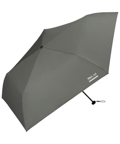 W.P.C. IZA Light & Slim Parasol, Folding Umbrella, Fully Blackout, For Both Sunny and Rainy Days, UV Rays, Unisex, Men's, Women's, Large, Lightweight, Water Repellent za007 (gray)