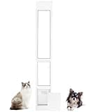 FANTREK Cat Door for Sliding Glass Door - Small Pet Door for Sliding Door Insert - 78-82 in Cat Door for Patio Slider