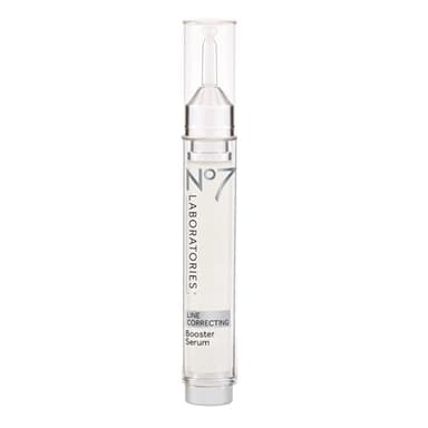 No7 Laboratories Line Correcting Booster Serum - Potent Collagen Peptide Serum for Fine Lines and Wrinkles - Moisturizing Formula for All Aging Skin Types (15 ml)