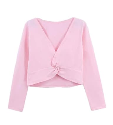 Girl Long Sleeve Dance Cape Wrap Bolero Cardigan Shrug Ballet for Winter