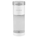 Keurig K-Mini Single Serve Coffee Maker with 6-12Oz Cup Sizes, Quick Brewing, and Removable Drip Tray (Stone, Renewed)