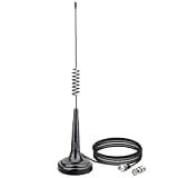 ABBREE CB Radio Antenna Magnetic Base Handheld 27MHz CB Antenna Kit with PL259+BNC Male Adapter Compatible with Midland Cobra Uniden Maxon President CB Radio Handheld CB Radio for Vehicle Car Truck