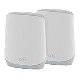 NETGEAR Orbi Whole Home Tri-Band WiFi 6 Mesh Network System (RBK752P) – Router with 1 Satellite Extender, Security Features, Coverage up to 5,000 sq. ft., 75 Devices, AX5200 802.11ax (Up to 5.2Gbps)