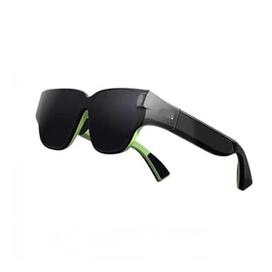 Smart AR Glasses Real-time Translation and Text Prompt 3D with Camera for Movie Watching Full-Color(Air Green)
