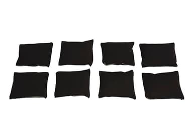 Abilitations - 1387609 Weight Pack for Weighted Vests, 4 Pounds, Black, Pack of 8
