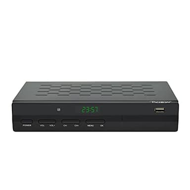 IVIEW-3500STB III, ATSC Digital Converter Box with Recording and Media Player, Analog to Digital, QAM Tuner, Channel 3/4, HDMI, A/V, USB, Learning Remote