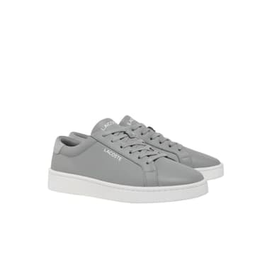 Lacoste Men's Courtderby Sneaker, Gray & White, 10