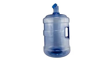 New Wave Enviro BPA Free PET Bottle, 5-Gallon Capacity, Screw Top, Designed for Durability with Integrated Handle, Blue Color