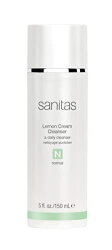 Sanitas Skincare Lemon Cream Cleanser, Enriching Cleanser, Vitamin C, Vitamin E, Jojoba Oil, 5 Ounces