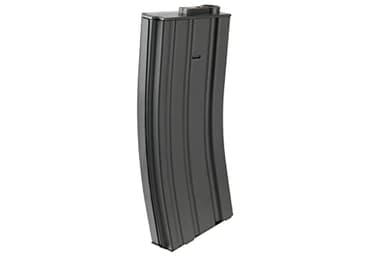Lancer Tactical 120 Round MidCap Steel Metal 6mm M4 / M16 AEG Airsoft Magazine Clip (Black, 1 Count)