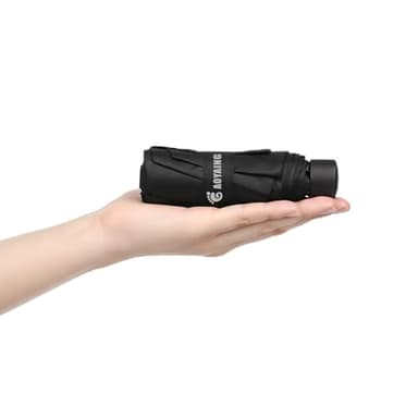 GAOYAING Compact Travel Umbrella with Case Sun&Rain Lightweight Small and Compact Suit for Pocket Black,34 Inches
