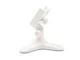 WeatherTech DeskFone in White - Adjustable, Universal Cell Phone Holder Mount Stand for Desk, Counter, Table - Tripod Design for iPhone & Smartphone Charging - White Plastic Knobs