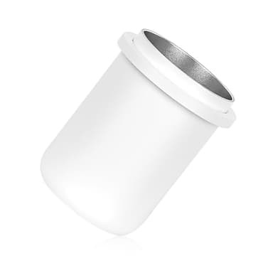 IKAPE 51MM, 54MM Espresso Dosing Cup, Compatible with All the 51MM to 54MM Portafilters, Espresso Coffee Accessory, Made of Aluminum (White)