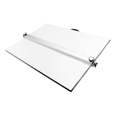 Julymoda A2 Drawing Board Portable Drafting Board 24 x 18 Inches Drafting Table with Parallel Bar, Angle Adjustable Measuring System Angle Parallel Drawing Board
