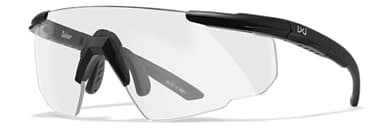 Wiley X Saber Advanced Shooting Glasses ANSI Z87.1+ Safety Sunglasses for Men and Women, UV and Eye Protection for Hunting and Shooting Matte Black Frames, Clear Lenses, Ballistic Rated