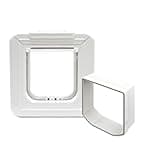 Cat Mate Elite Microchip Cat Door with Timer Control, White Elite Wall Liner