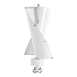 SBPKMARSCT Wind Turbine, 500W 42.65ft/s Vertical Axis Wind Turbine Generator Home Windmill Kit Hybrid Wind System with Controller for Home, Business, Industrial Energy Supply (500W 12V White)