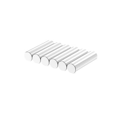 AplysiaTech N52-3/8 D x 1-1/2" H - 6 Pack, Very Powerful Cylinder Rare Earth Magnets, Super Strong Neodymium Cylindrical Magnet, Mighty Nail Magnet, Strong Magnetic Rod for Nail Polish DIY Craft