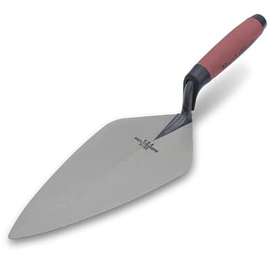 MARSHALLTOWN Brick Trowels, London Style, 10 x 4-5/8 Inch, DuraSoft Handle, Brickwork, Blockwork, Stonework, Masonry, Made in USA, 33 10FG