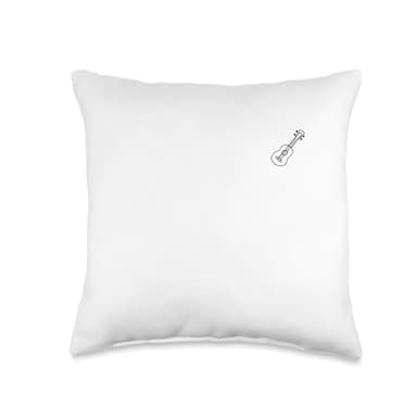 Ukulele Aesthetic Throw Pillow
