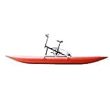 Water Bikes, Chili Pontoon Banana Water Bike Inflatable Kayak Bikeboat for Lake, Water Sports Touring Kayaks Sea Pedal Bicycle Boat for Sport Fun Fishing… (Chili-WaterBike)