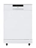 SPT SD-6513WA 24″ Wide Portable Dishwasher with ENERGY STAR, 6 Wash Programs, 10 Place Settings and Stainless Steel Tub – White